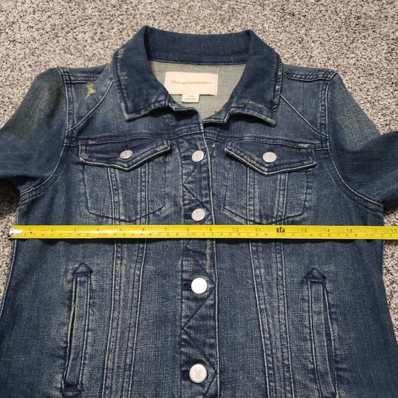 NEW Anthro Distressed Denim Jacket - Picture 11 of 12